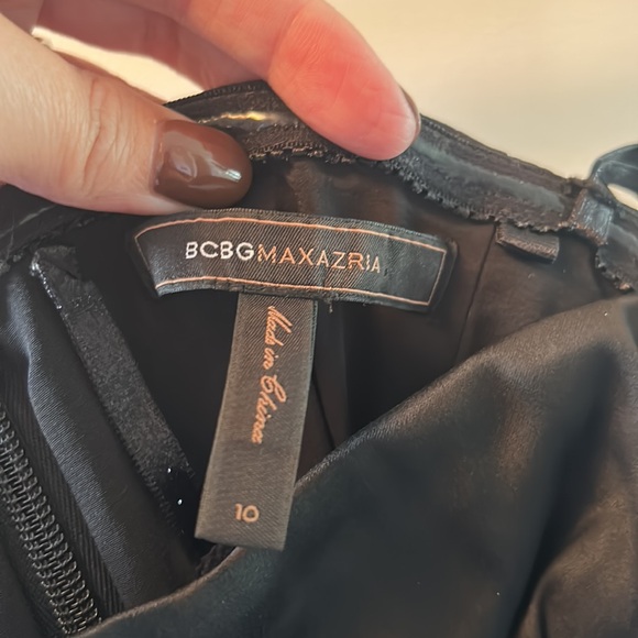 Strapless Black BCBG MAXAZRIA Short Dress - Picture 4 of 6